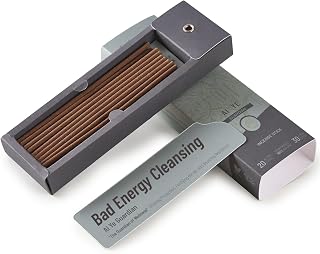 Bad Energy Cleansing Incense Sticks, Remove Bad Luck and Negative Energy, Fresh Air, Long Lasting, Woody Aroma, Stress Relief Gifts, for Meditation and Spiritual, Organic Incense, 20 Sticks