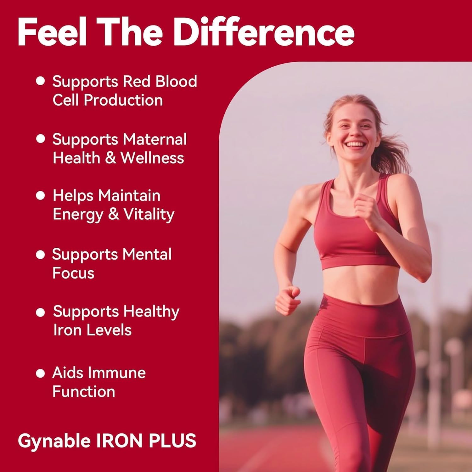 Gentle Iron Supplement for Women Anemia: Slow Release Iron Pills Clinically Shown to Support Iron for Prenatal Pregnant Patented SunActive Tech, with Folic Acid, B12, Vitamin C & B6, 18 mg, 20 Tablets - Image 3