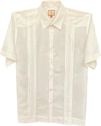Mens Traditional Guayabera Button Down Shirt