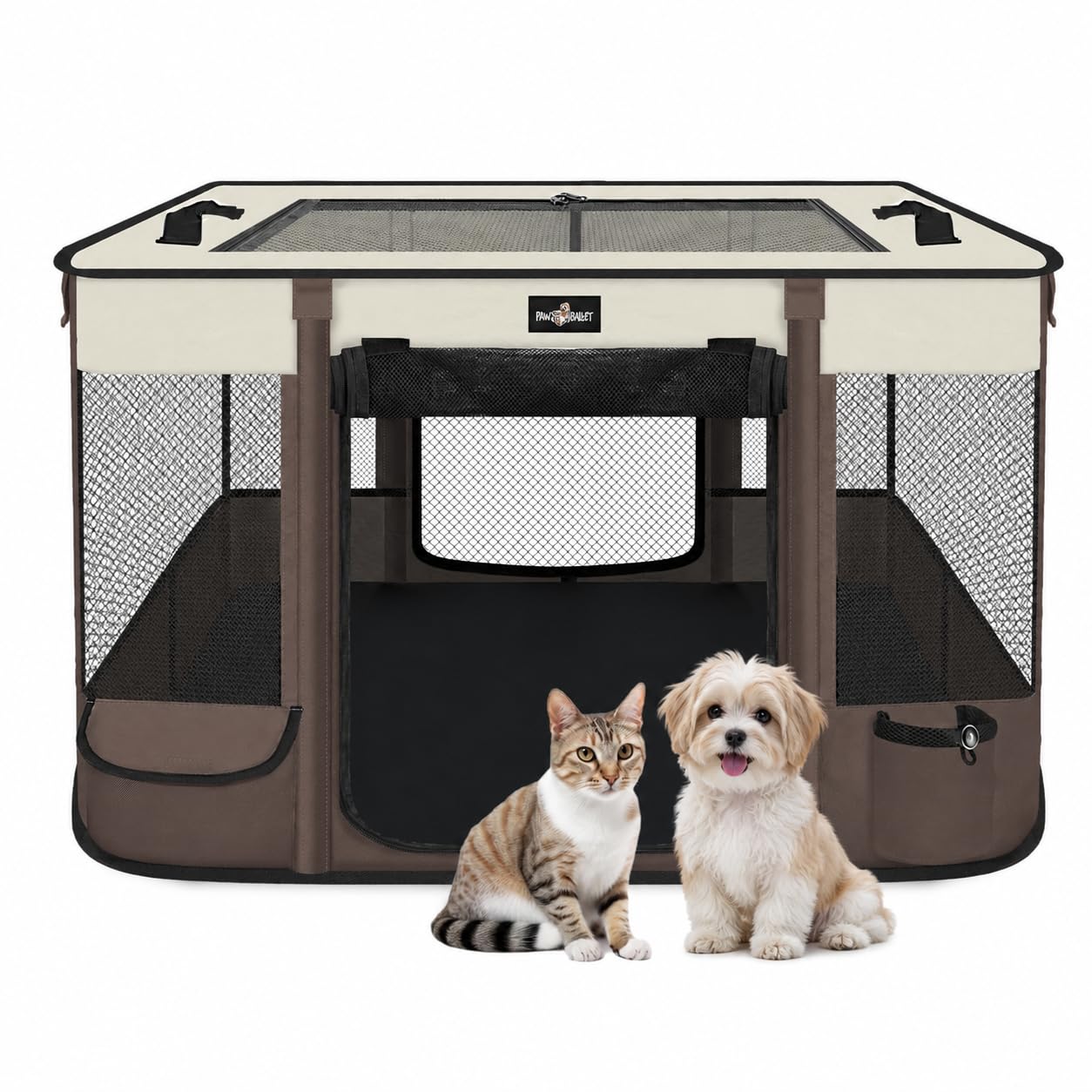 PAW BALLET Foldable Pet Kitten Playpen - crates houses and pens | Mubboo