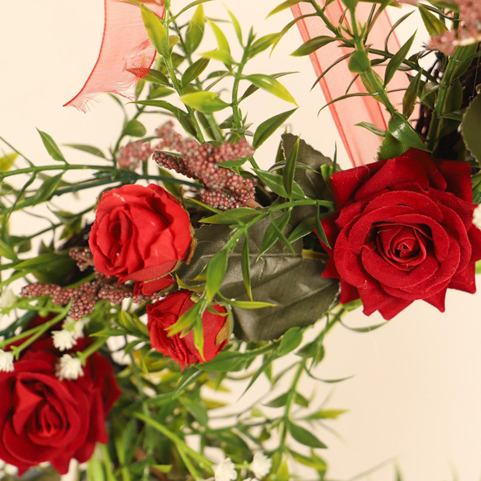 Couronne en Forme De Cœur Guirlande Suspendue Romantique