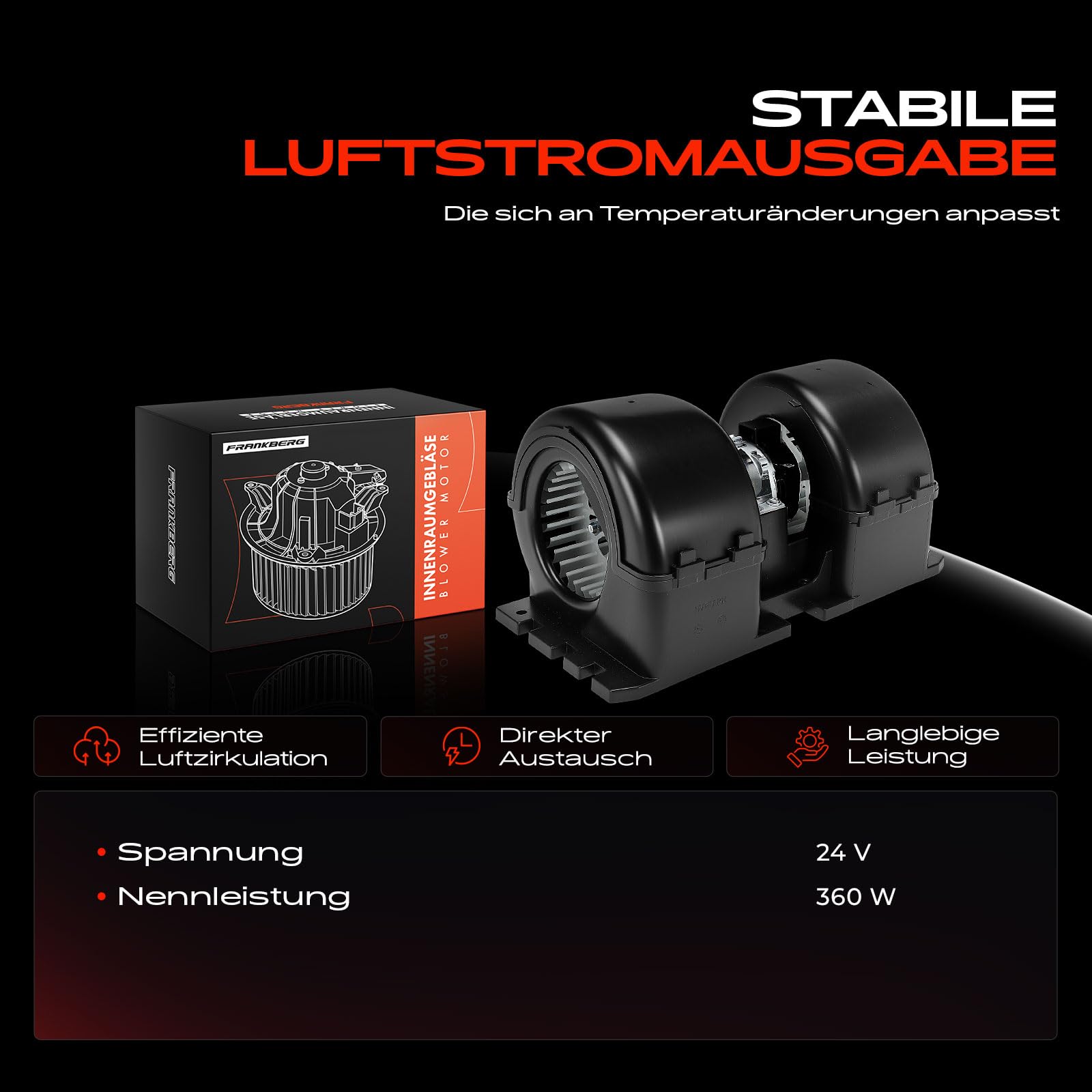 Frankberg D.a.f 65 75 85 Cf 1998-2013 Dmuchawa silnika przedniego LHD Replace # G524810130101