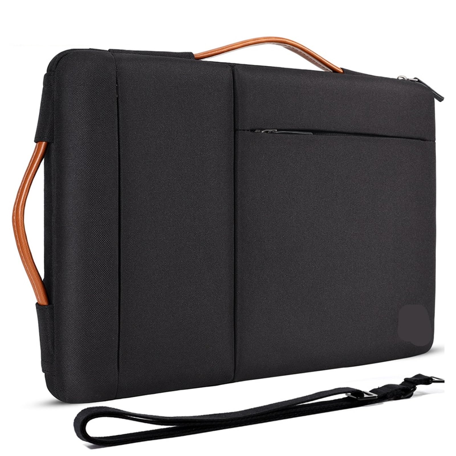 Borsa multiuso for laptop con tracolla e maniglia for notebook da 10", 13", 14", 15,6" e 17", antiurto, nera