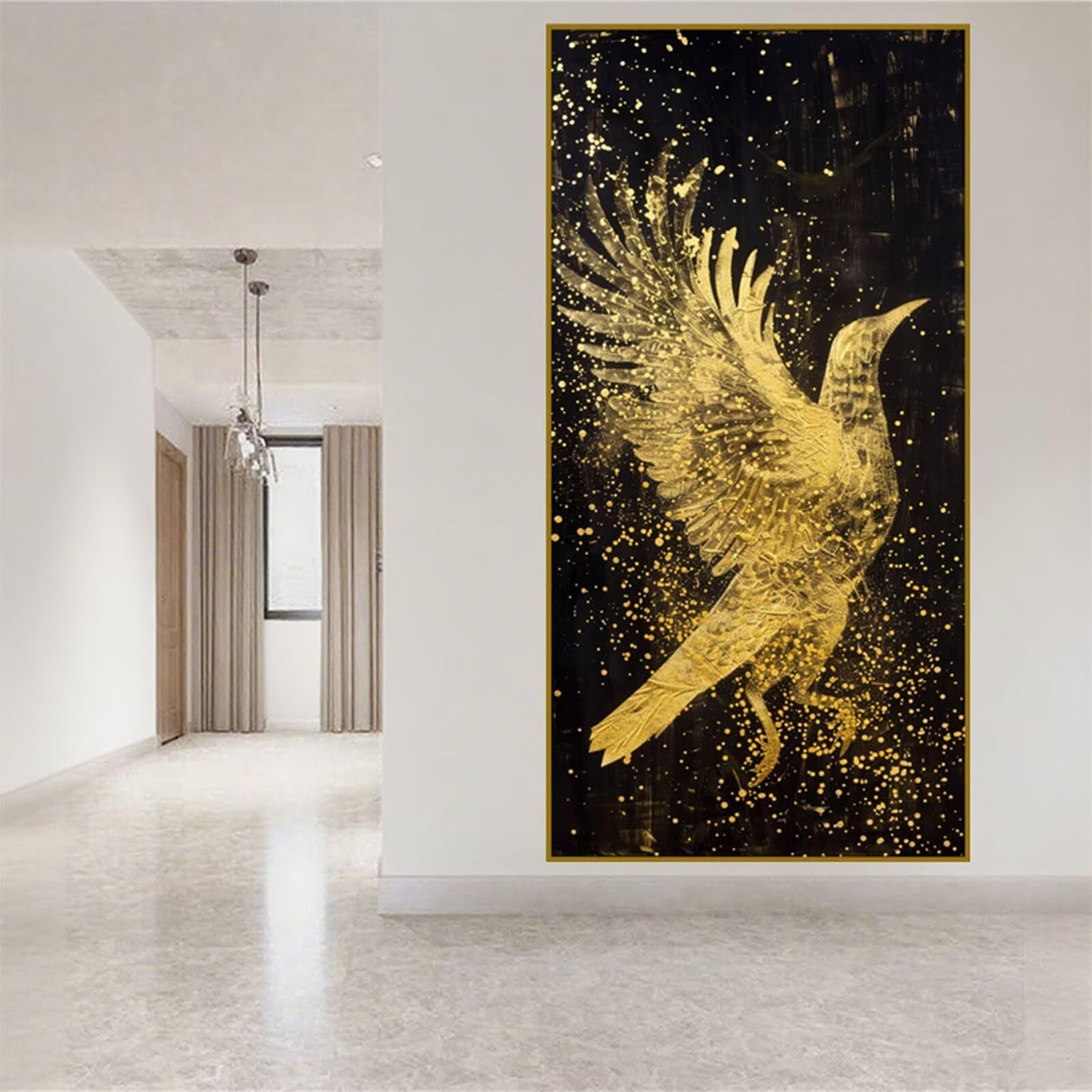 Diamond Painting Abstract Diamond Painting Adults, 5D Diamentowe rysunki Feniks Obrazy Diamentowe, 100x200cm Diamentowe Sztuka Haft Ścieg Krzyżowy Puzzle Rzemiosło Dziewczyna, Dekoracja ścienna J2