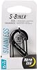 Nite IZE S-Biner Stainless Steel Dual Carabiner #2, Dual Gated Carabiner for Keys and Gear, 3 Pack, BlackStainless