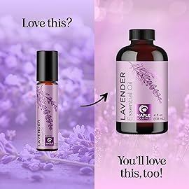 Lavender Essential Oil Roll On - Calming Aromatherapy Oil Roller for Sleep Headaches and Relaxation - Natural Pre-Diluted Sleep Oil for Nighttime Relaxation with Lavender Essential Oil for Skin 2-Pack