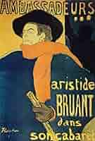 ロートレック 【AMBASSADEURS】　lithograph Henri de Toulouse Lautrec Ambassadeurs Aristide Bruant Art