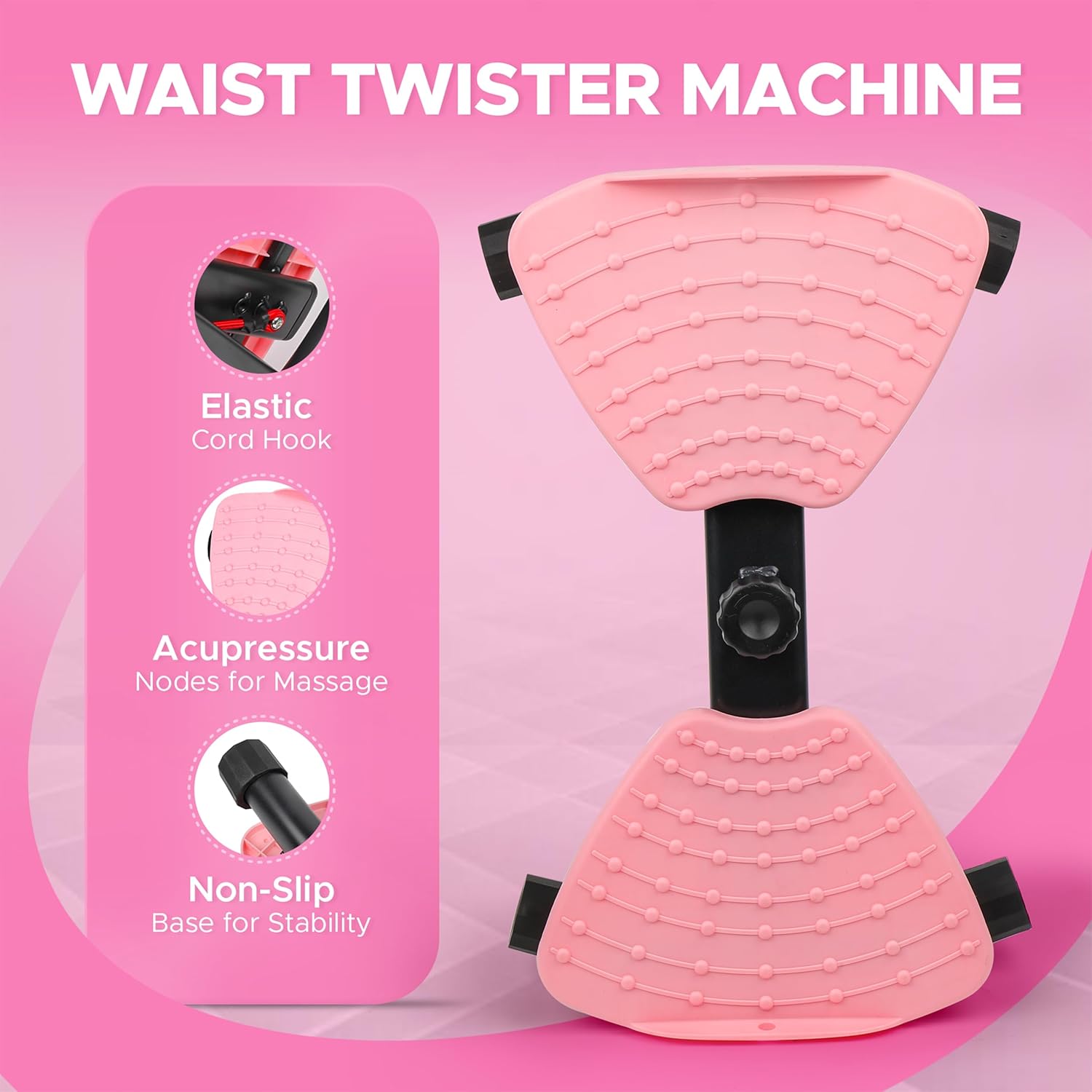 Waist Twister Machine Fitness Tool – Abs Workout Machine For...