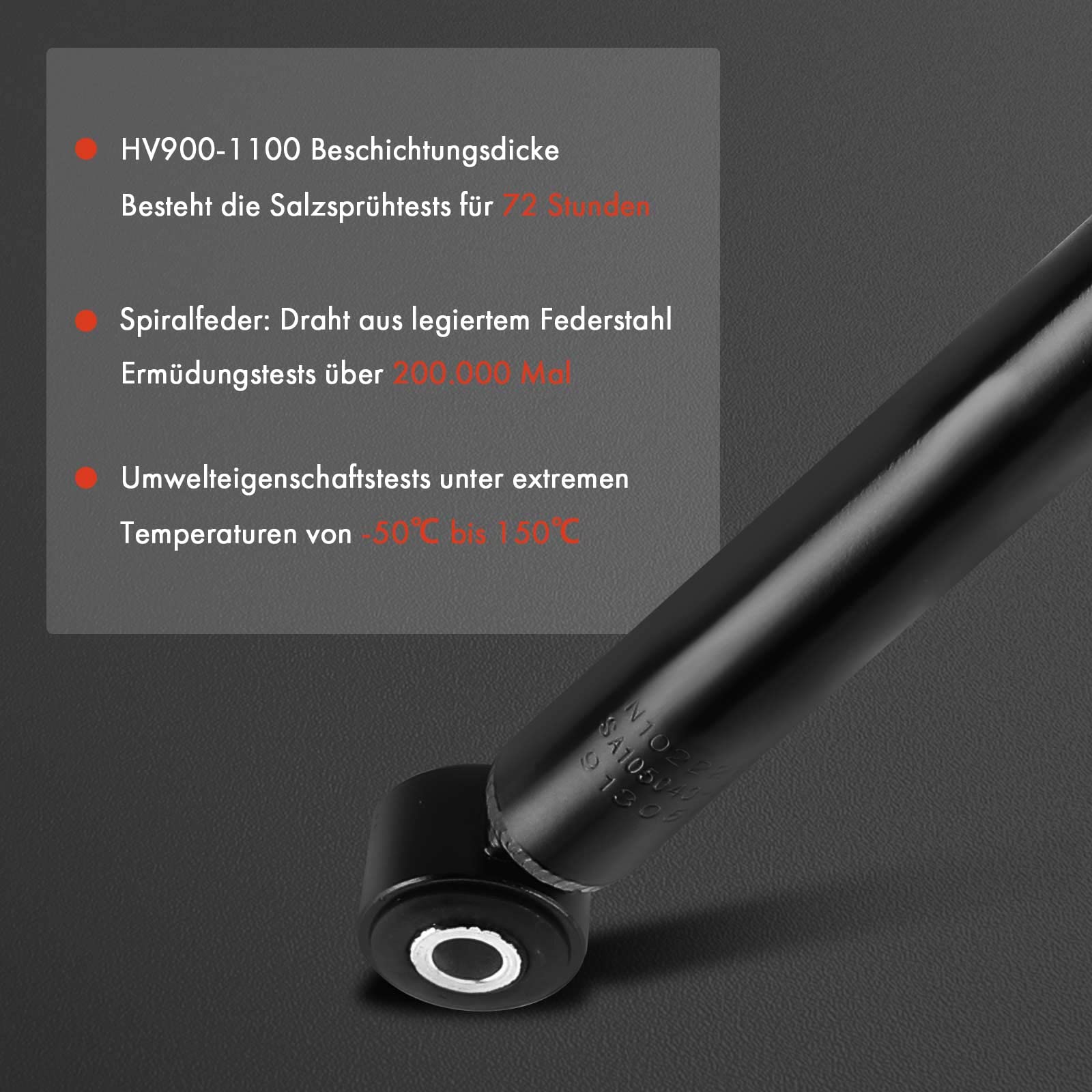 Amortisseurs Télescopiques Amortisseurs Arrière Frankberg - Lot De 2 - Compatible Duster HM/HS 1.0L-1.6L 2010-2023 - Gaz Suspension Renault Duster