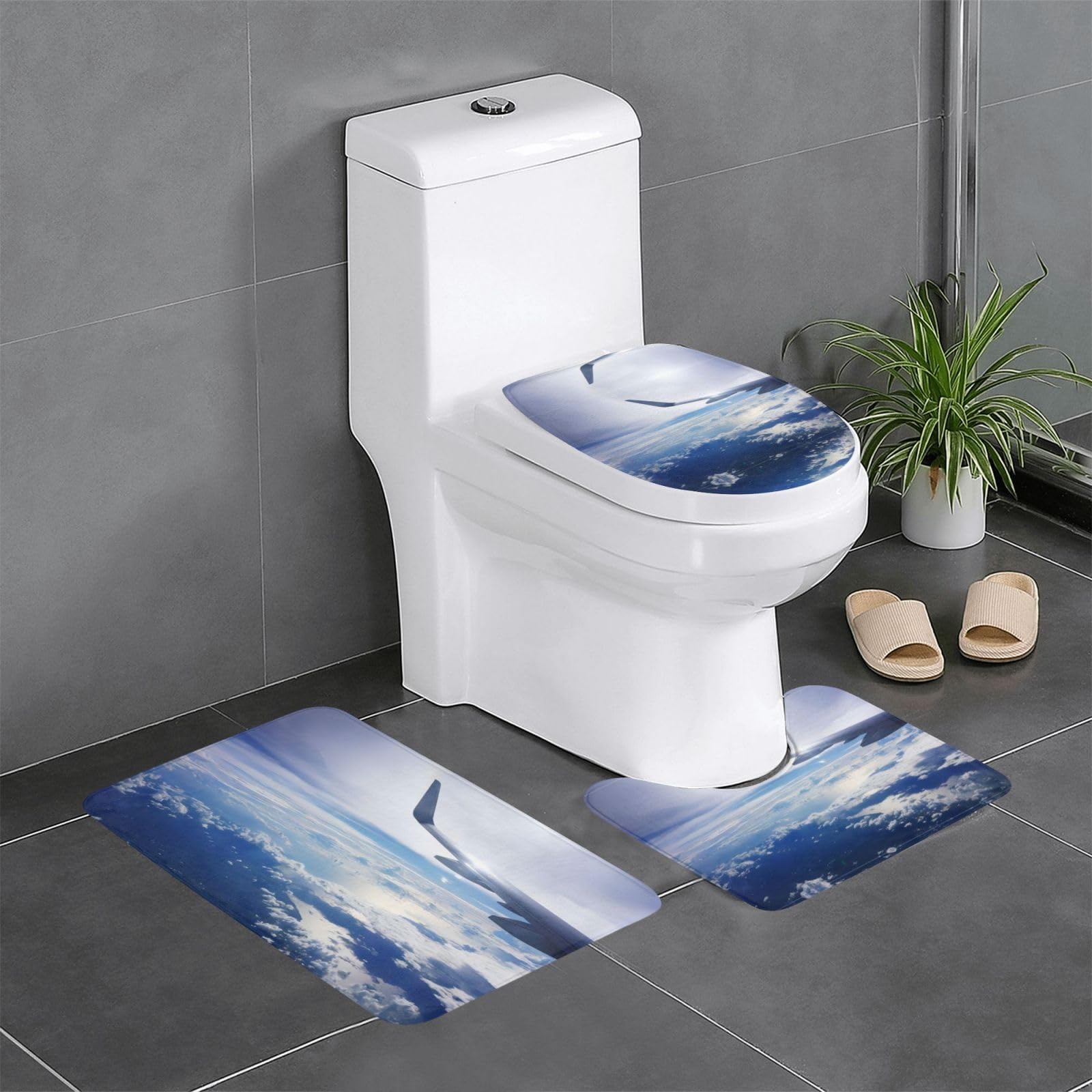 Tapis de bain absorbants Beautiful Sky pour équiper les salles de bain de maisons et hôtels