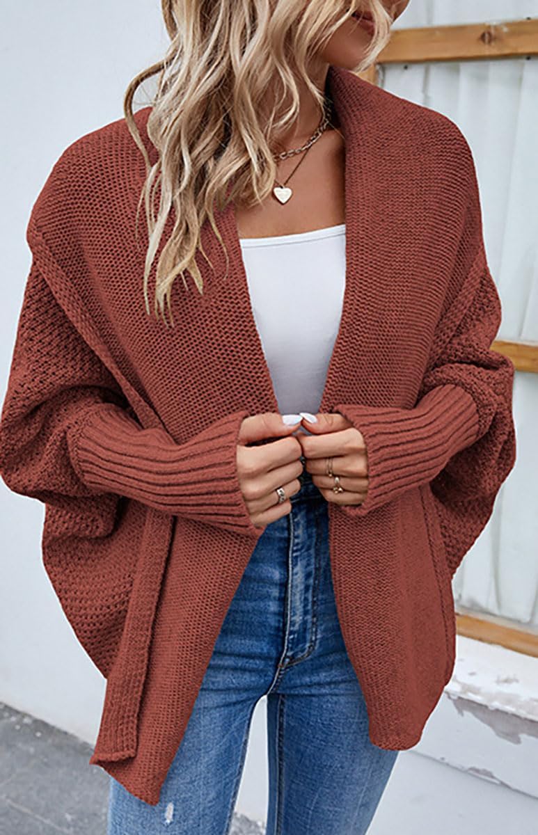 Sweater Shawl Wraps Women Winter Shawl Wrap Open Front Cardigan Cape Cashmere Shoulder Top Sweater Scarf Shrug Sleeve - Image 9