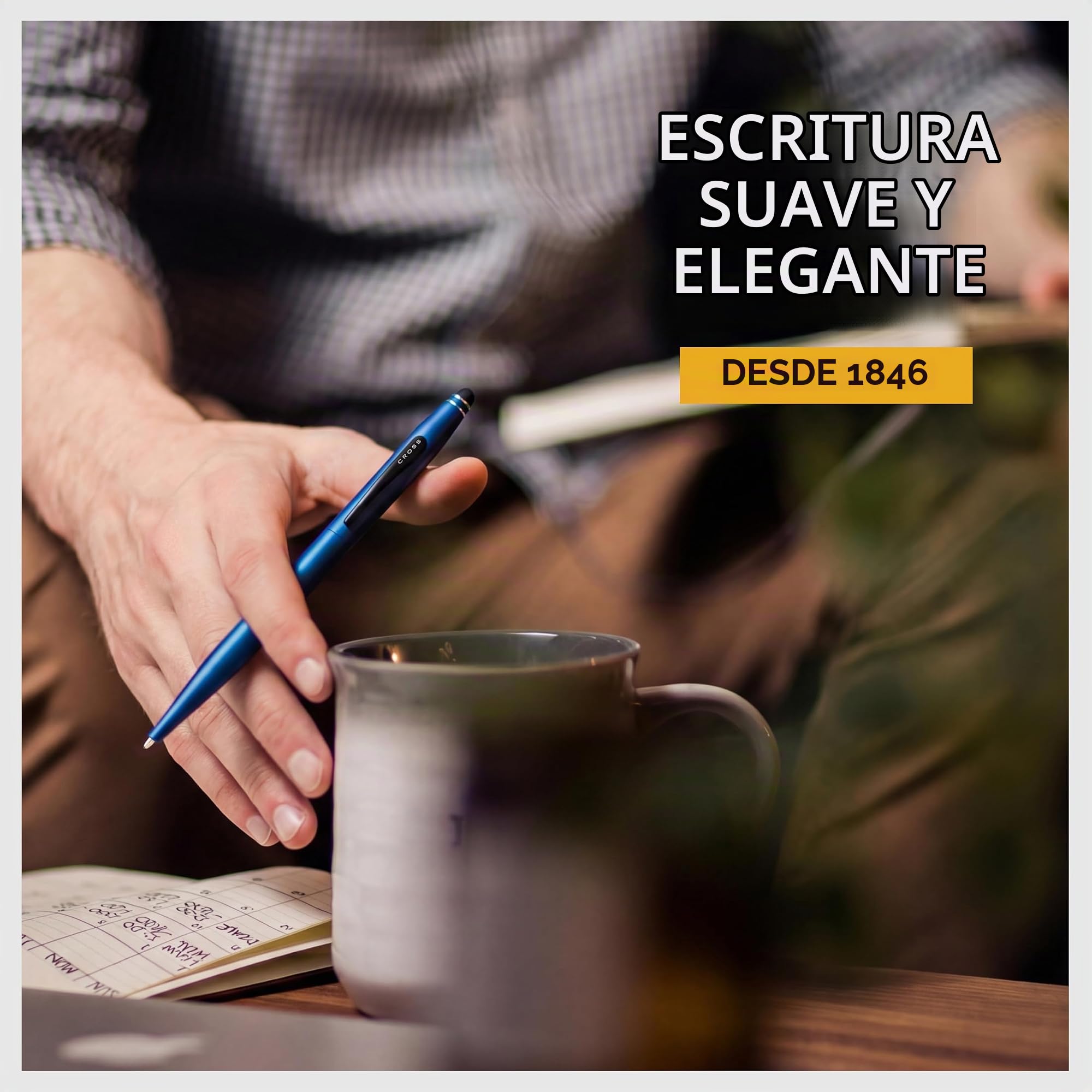 Cruce Tech2 Bolígrafo - azul metálico