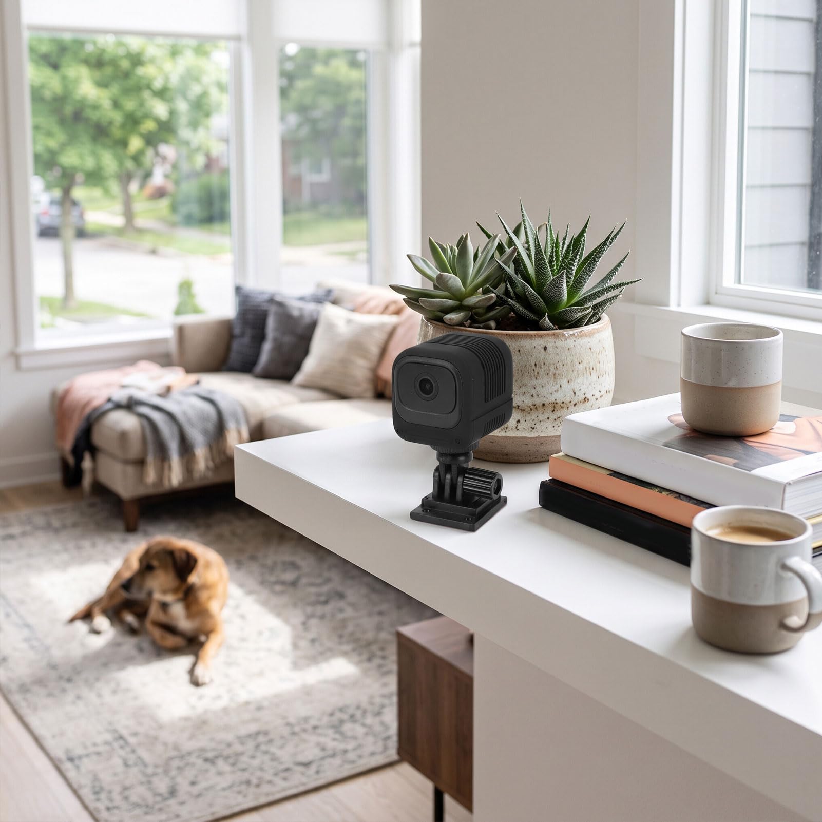 LICAEVEY Telecamera di Sicurezza HD 1080P, Grandangolo 130° | Telecamera Domestica Wireless con Avvisi di Rilevamento del Movimento, Visione Notturna, WiFi 2.4G, per Monitoraggio
