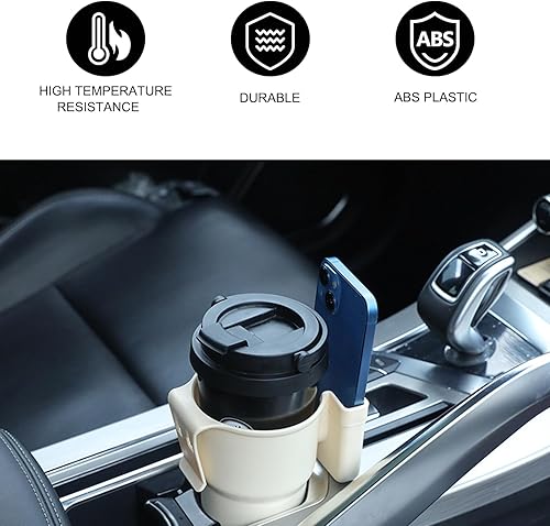 Miniatura 4 de Gancho para portavasos de automóvil, soporte para bebidas para teléfono celular, 1 unidad de montaje automático para botella y soporte para