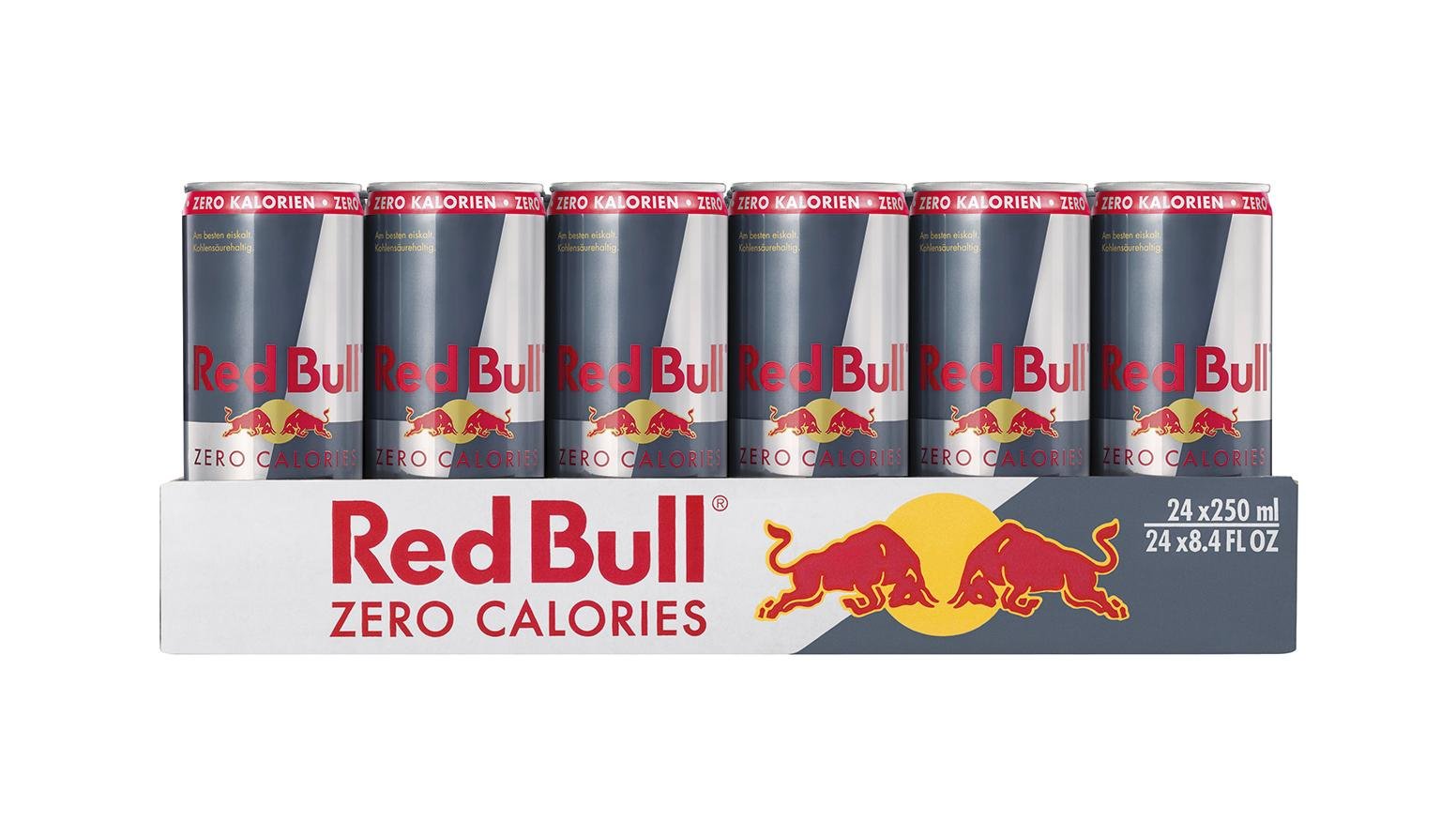 Red Bull Energy Drink Zero Calories, 24 x 250ml