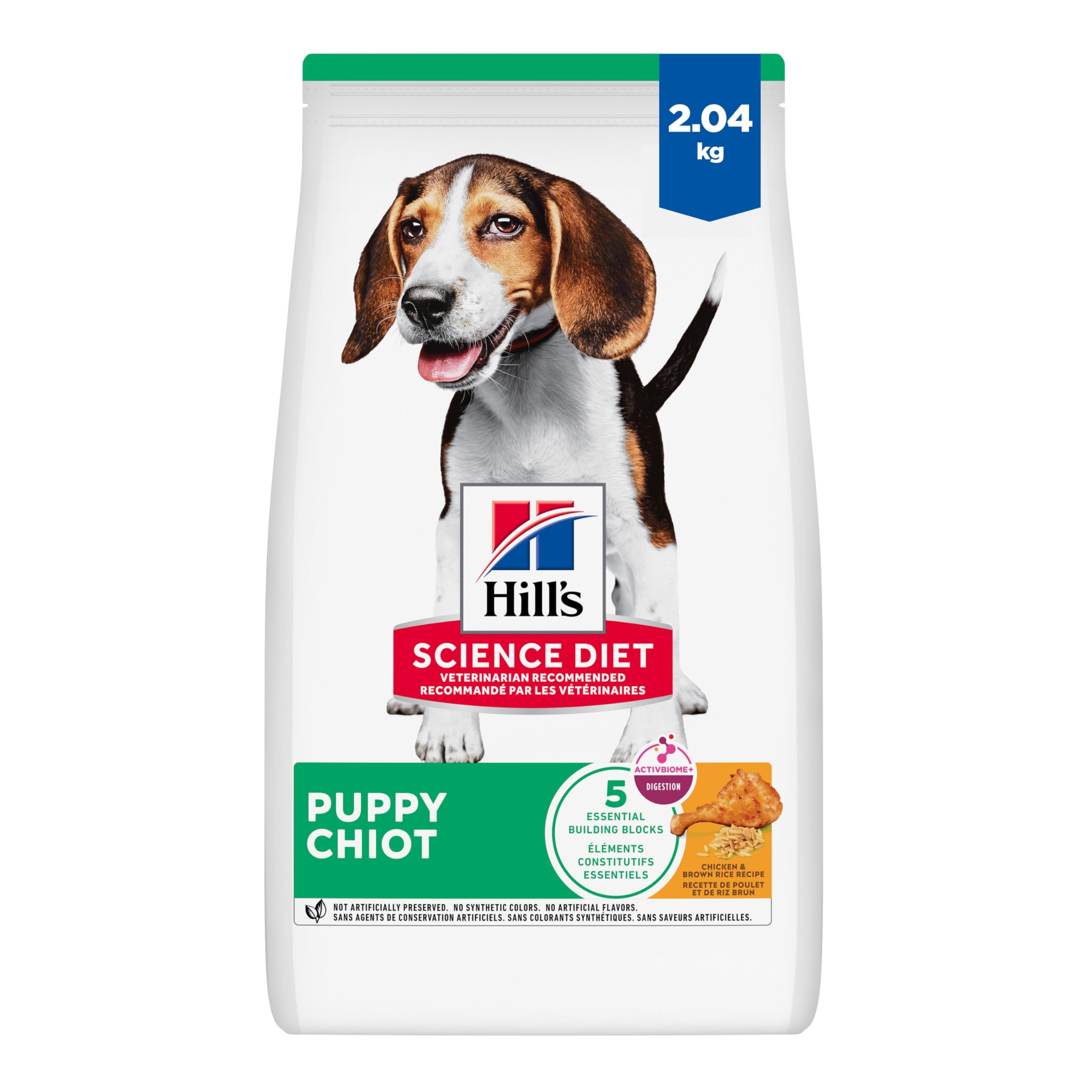 Hill's Science Diet Puppy Chicken & Brown Rice Recipe Dry Dog Food 2.04 kg Bag