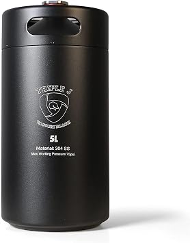 Mini Stainless Steel Growler Ss Keg Double Wall & Insulated 5l