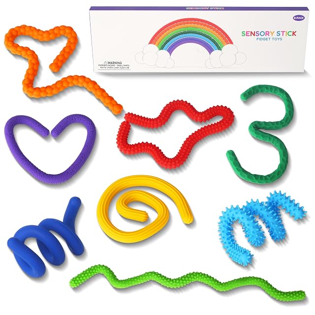 JIYANA 8 Piezas Fidget Toys De Silicona, Juguetes Sensoriales Autismo para Niños Y Adultos