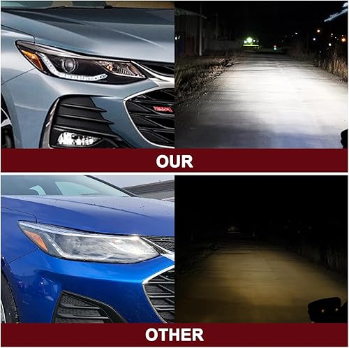 Miniatura 8 de JSBOYAT Compatible con el conjunto de faros delanteros Chevy Cruze 2016-2019 de repuesto tipo halógeno proyector con LED DRL Factory Headlamp estilo