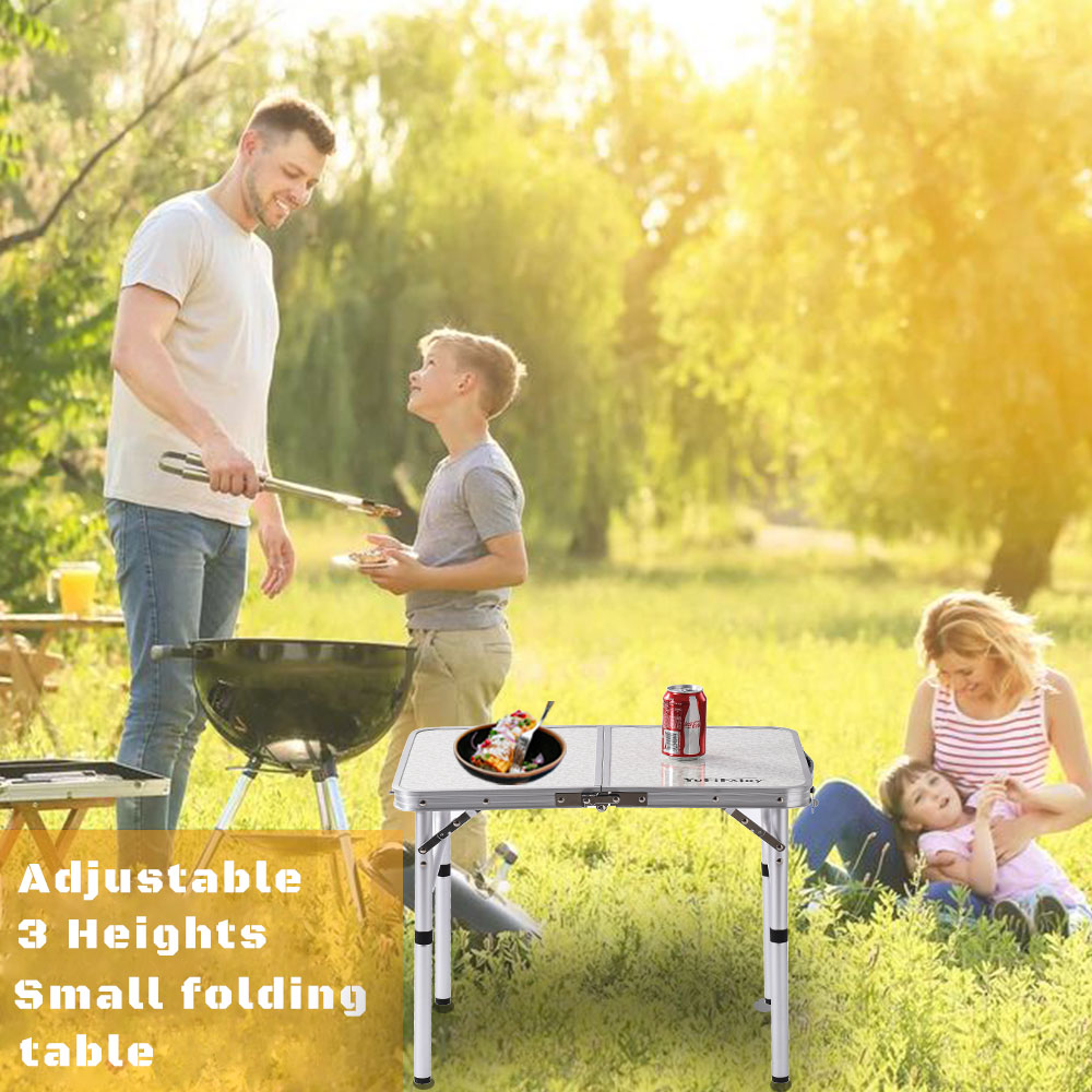 Mesa de Camping Plegable YihuiKo con Altura Ajustable, Mesa Pequeña Portátil miniatura 7