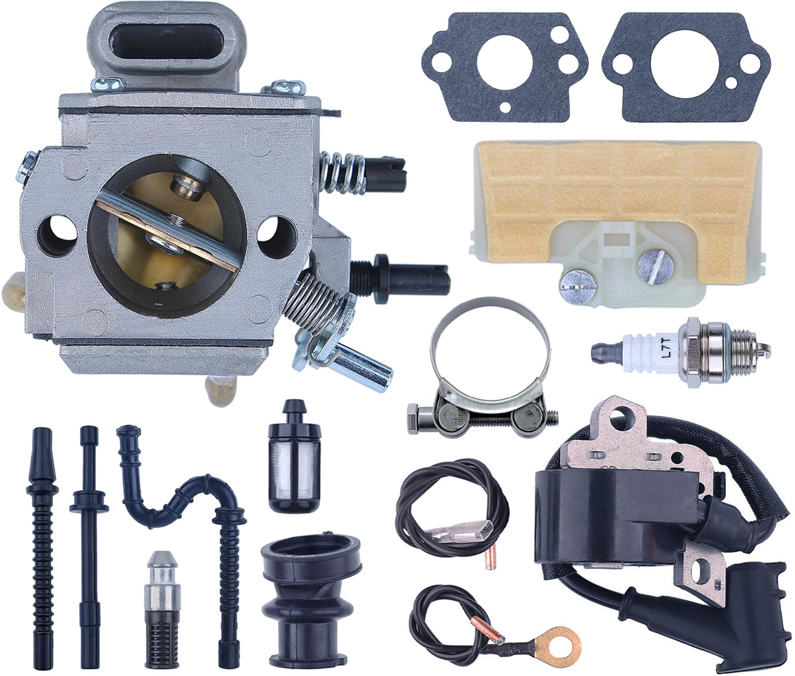 ZAMDOE Kit De Filtre à Air Pour STIHL 029 039 MS290 MS310 MS390 Tronçonneuse, Avec Filtre à Carburant, Bougie D'allumage, Filtre à Huile, Conduite De Carburant