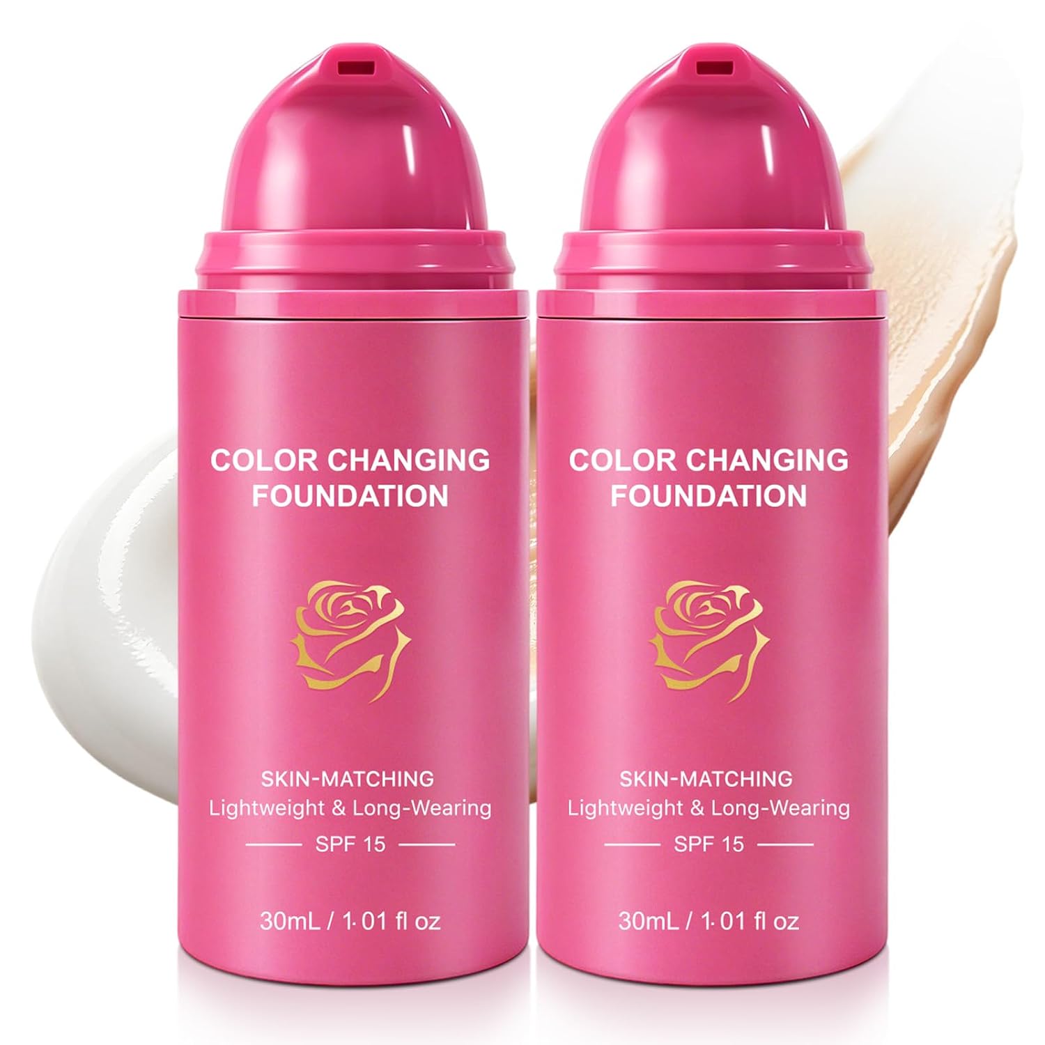 Color Changing Foundation, Hydrating Foundation for Mature Skin, Self Adjusting Skin Tone for Women, Deep Hydration, Lightweight Buildable Coverage, 2.02 Fl Oz