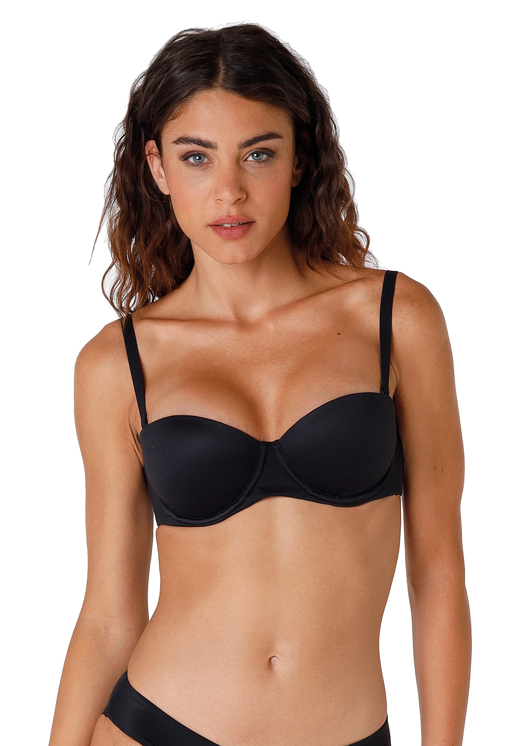 Lovable Reggiseno con Spalline Removibili Body Bliss Donna, Nero, 80B