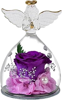 Generico Rose Angel - 4,92 tum | Falsk ros – Elegant naturligt utseende | present dekoration för hemmafestens födelsedag årsdag
