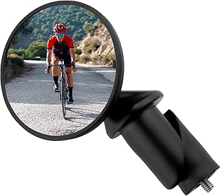 CATEYE CATEYE BM-45 Bar End Mirror – Ultra Compact Mirror for Road, MTB and Gravel Bikes, Durable Aluminum with Scratch-Resistant Glass, Visibility and Safety for Cyclists