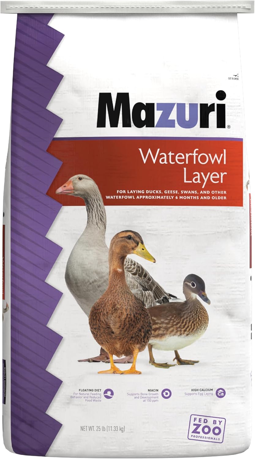 Mazuri Waterfowl Layer Food for Ducks & Geese (25 LB