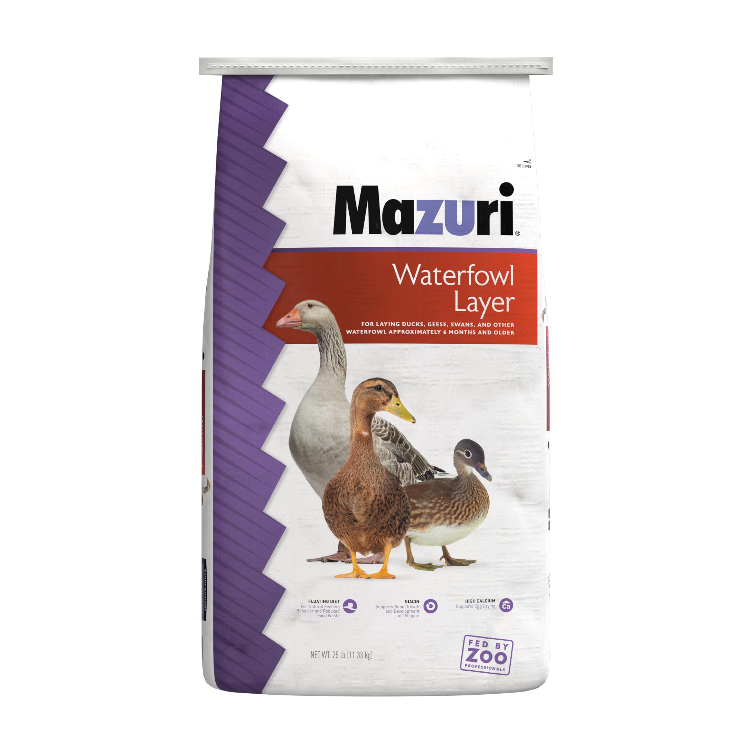 Mazuri Waterfowl Layer Food bag for ducks and geese