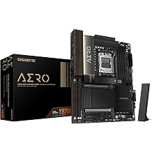 GIGABYTE X870E AERO X3D Dark Wood Motherboard - Supports AMD Ryzen 9000 CPUs Digital 16+2+2 Phase VRM up to 9000Hz DDR5 OC 2 PCIe 5.0 + 2 PCIe 4.0 Wi-Fi 7 5GbE LAN USB 4