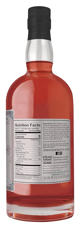 Dhos Bittersweet - Handcrafted Non-Alcoholic Aperitif With Flavors Of Rhubarb, Fruit & Bitter Herbs - Non-Alcoholic Spirit To Mix Delicious Mocktails - Keto-Friendly, Zero Sugar, Zero Proof - 750 ML