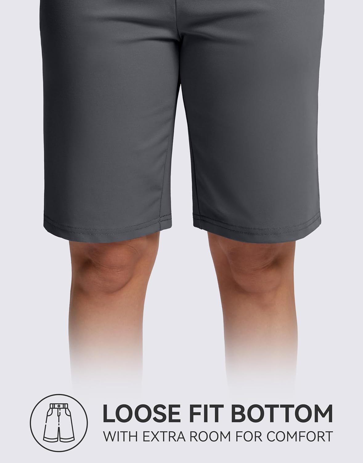 G GRADUAL Bermuda Shorts for Women with Pockets 10" Knee Length Womens High Waisted Long Shorts for Walking Athletic Workout - Image 6