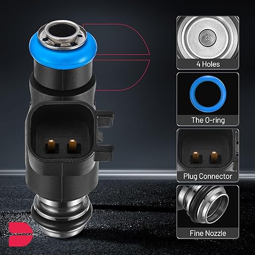 Miniatura 3 de BDFHYK Inyector de combustible 96487553 compatible con Chevrolet Aveo Aveo5 2007-2008 1.6L l4 camiones kit de repuesto FJ1023 832-11197 67630