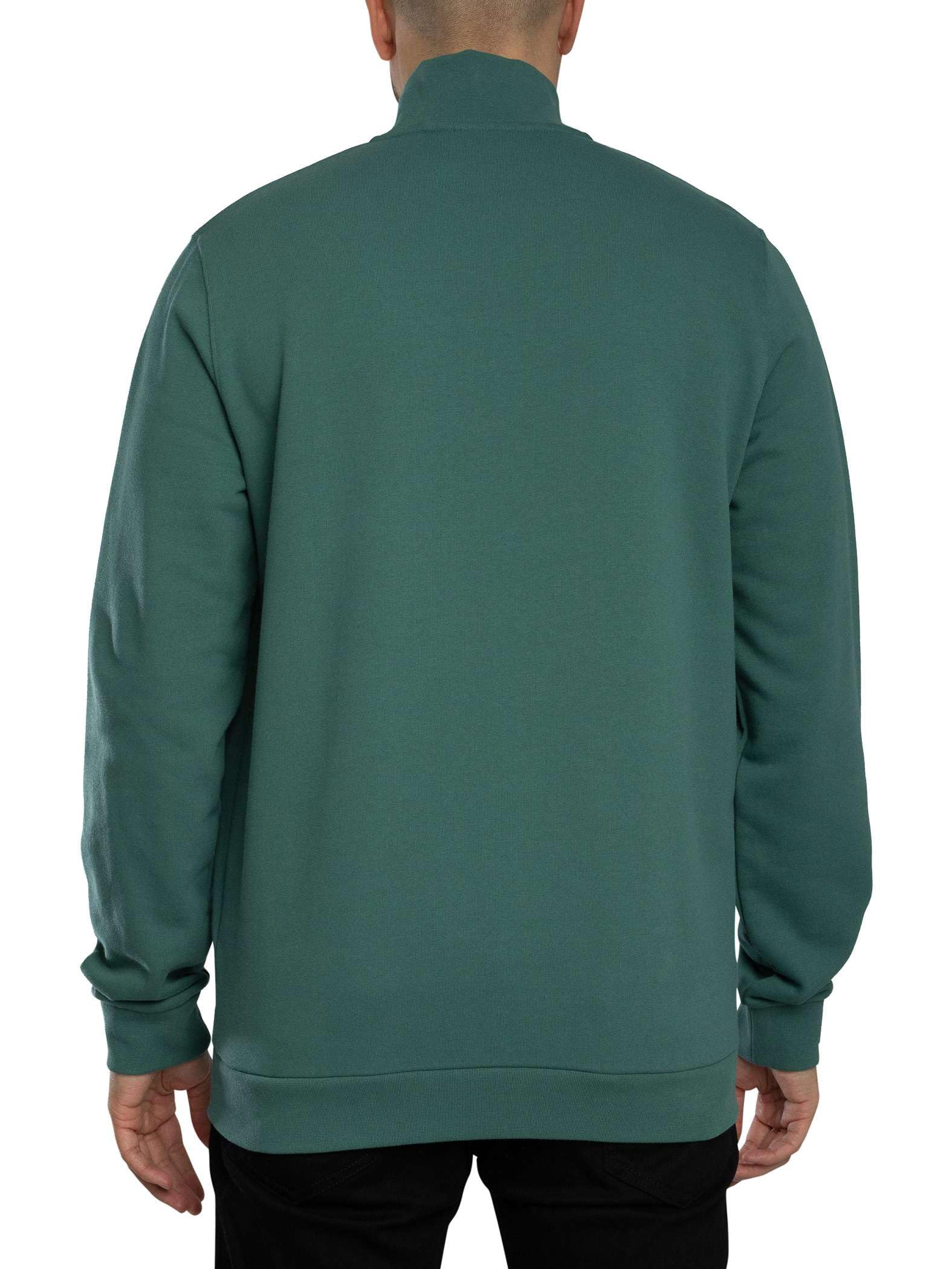 Lyle & Scott Męski Bluza Z Zamkiem Błyskawicznym Na Ćwiartkę, Everglade