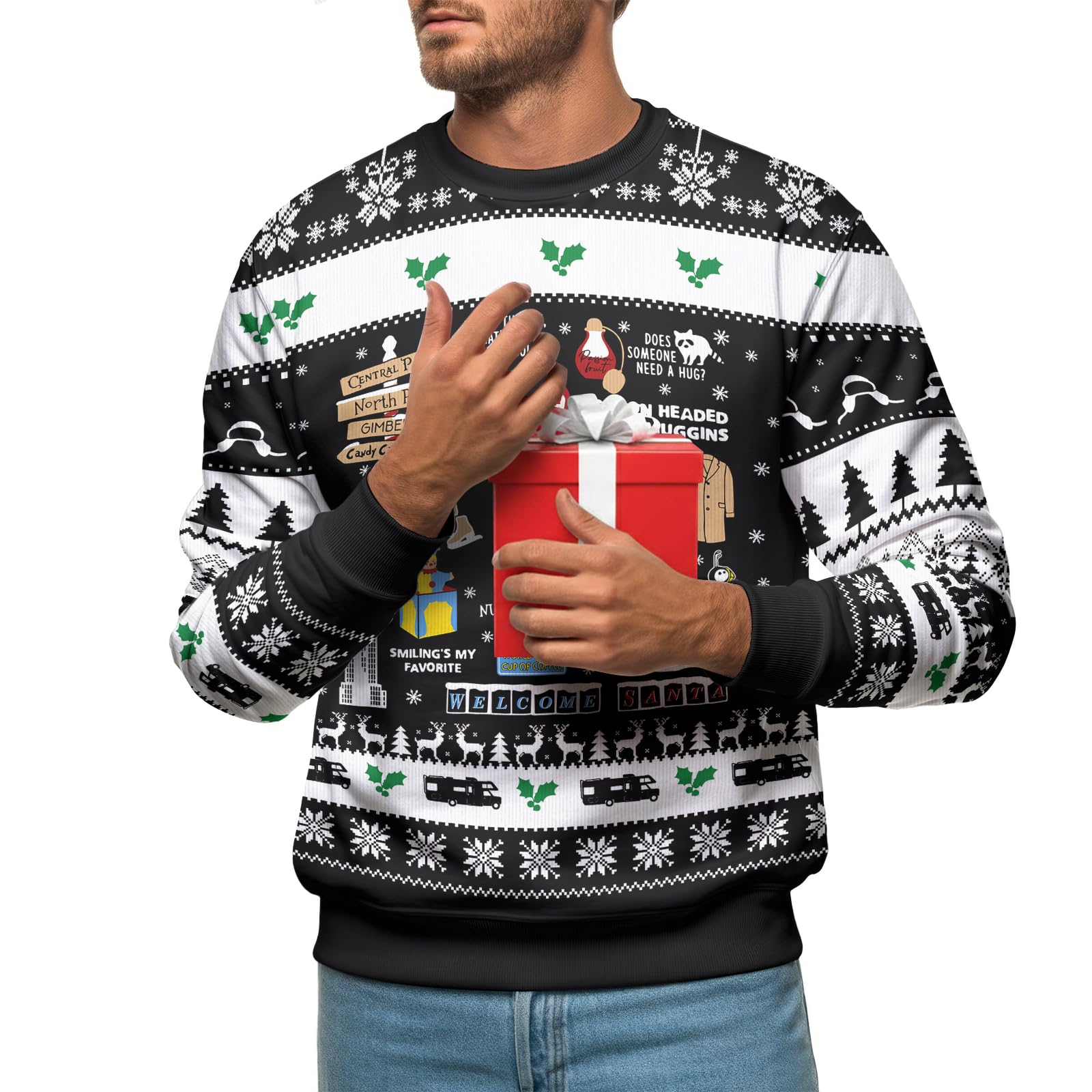 99TIMORO Funny Ugly Christmas Sweater for Men and Women