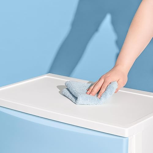 Miniatura 10 de IRIS USA Organizador de almacenamiento de cajones de plástico, 4 cajones, para suministros de arte para el aula, baño, dormitorio, lavandería, marco