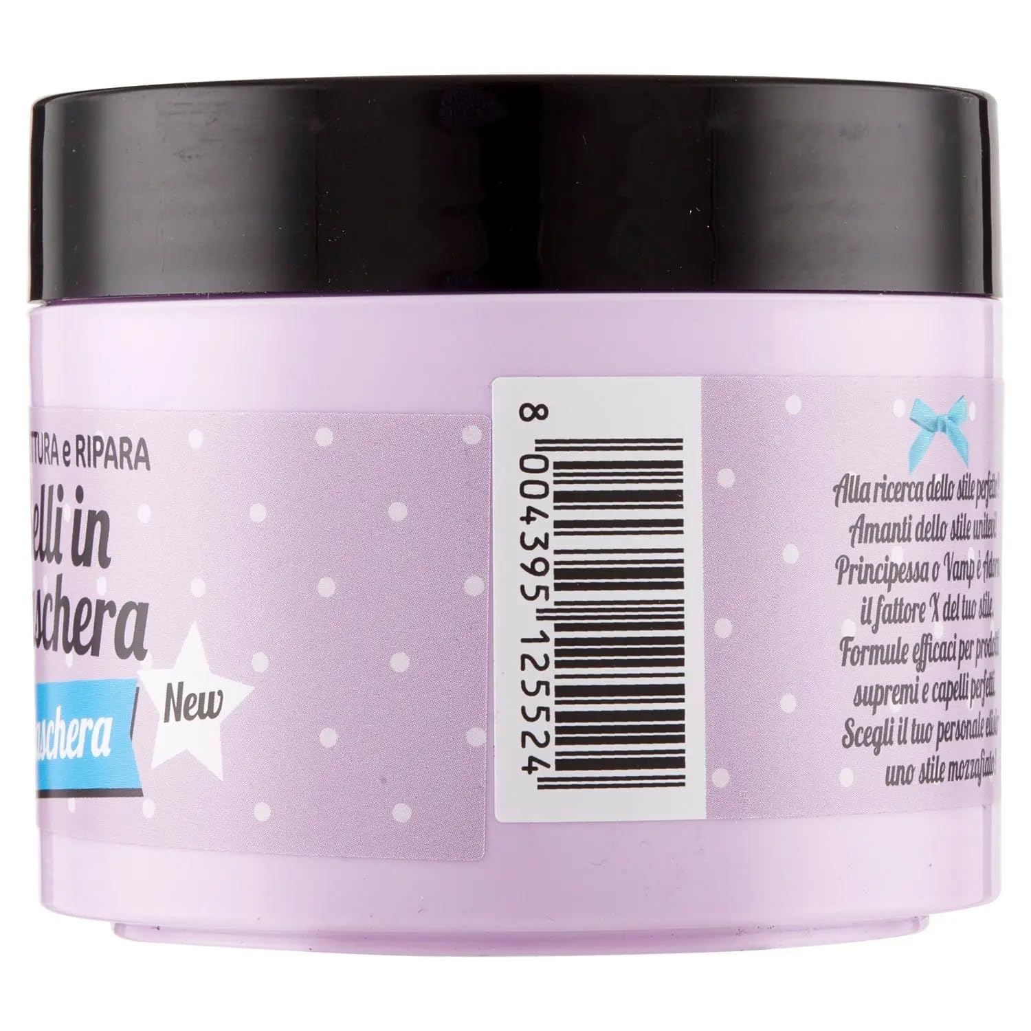 Adorn Maschera Ristrutturante e Riparatrice - Mascarilla capilar - Efecto reestructurador y reparador 300 ml + llavero Beni Culinari gratuito - 12 unidades