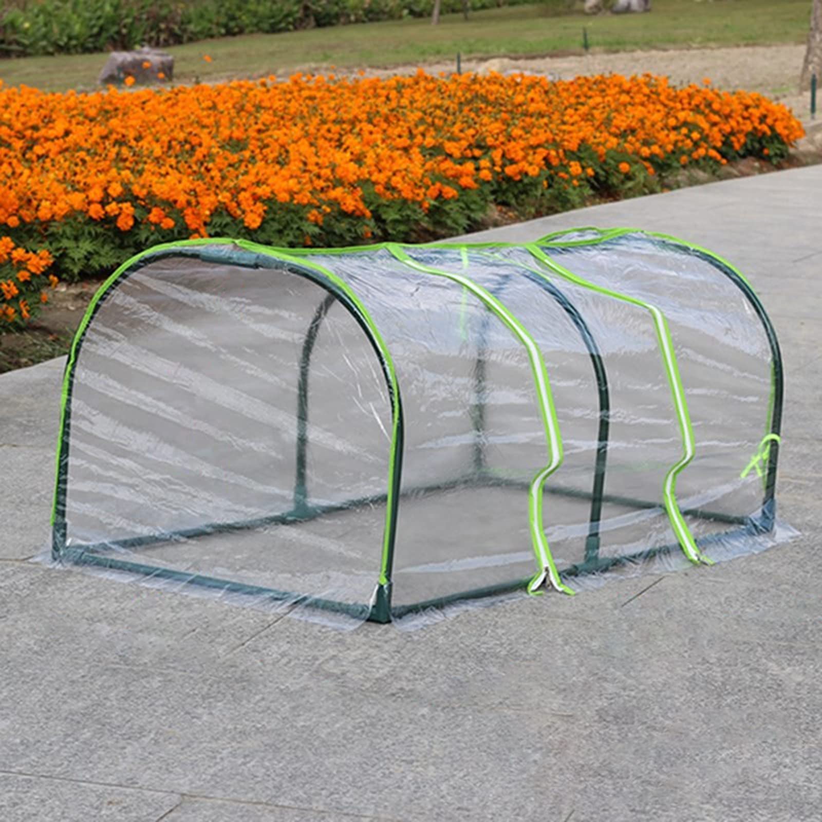27 x 90 x 90 cm mini przenośna szklarnia ogrodowa roślina gorąca dom z drzwiami na zamek błyskawiczny narzuta na łóżko ogrodowe dla roślin ogród patio dom podwórko