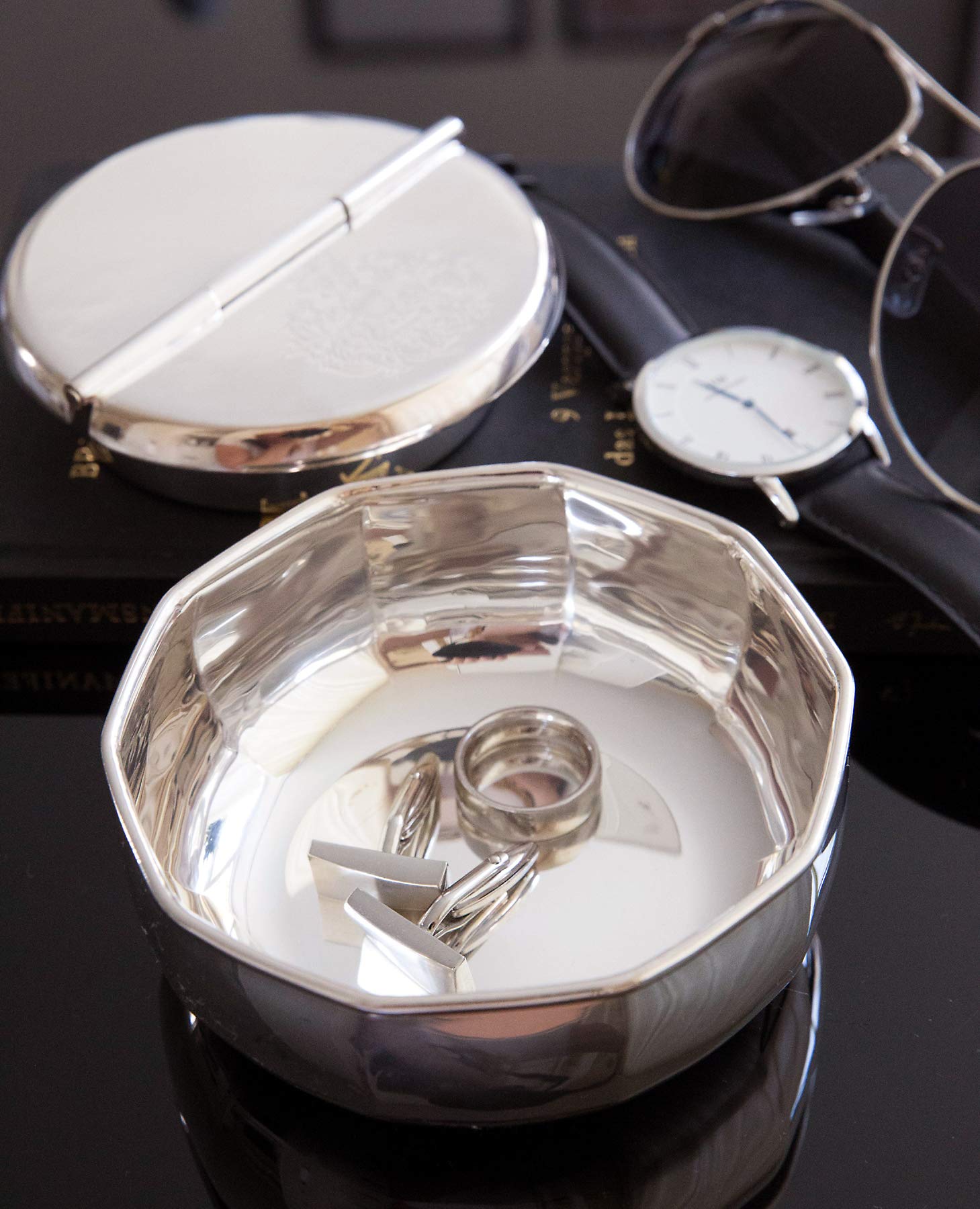 Edzard Ciotola Decorativa In Argento - Diametro 14 Cm, Altezza 6 Cm, Per Portata O Decorazione - Foto 9