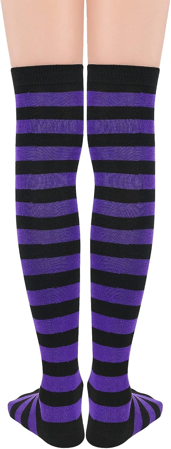 American Trends Striped Knee High Socks for Women Thigh High Socks Long Leg Warmers - Image 3