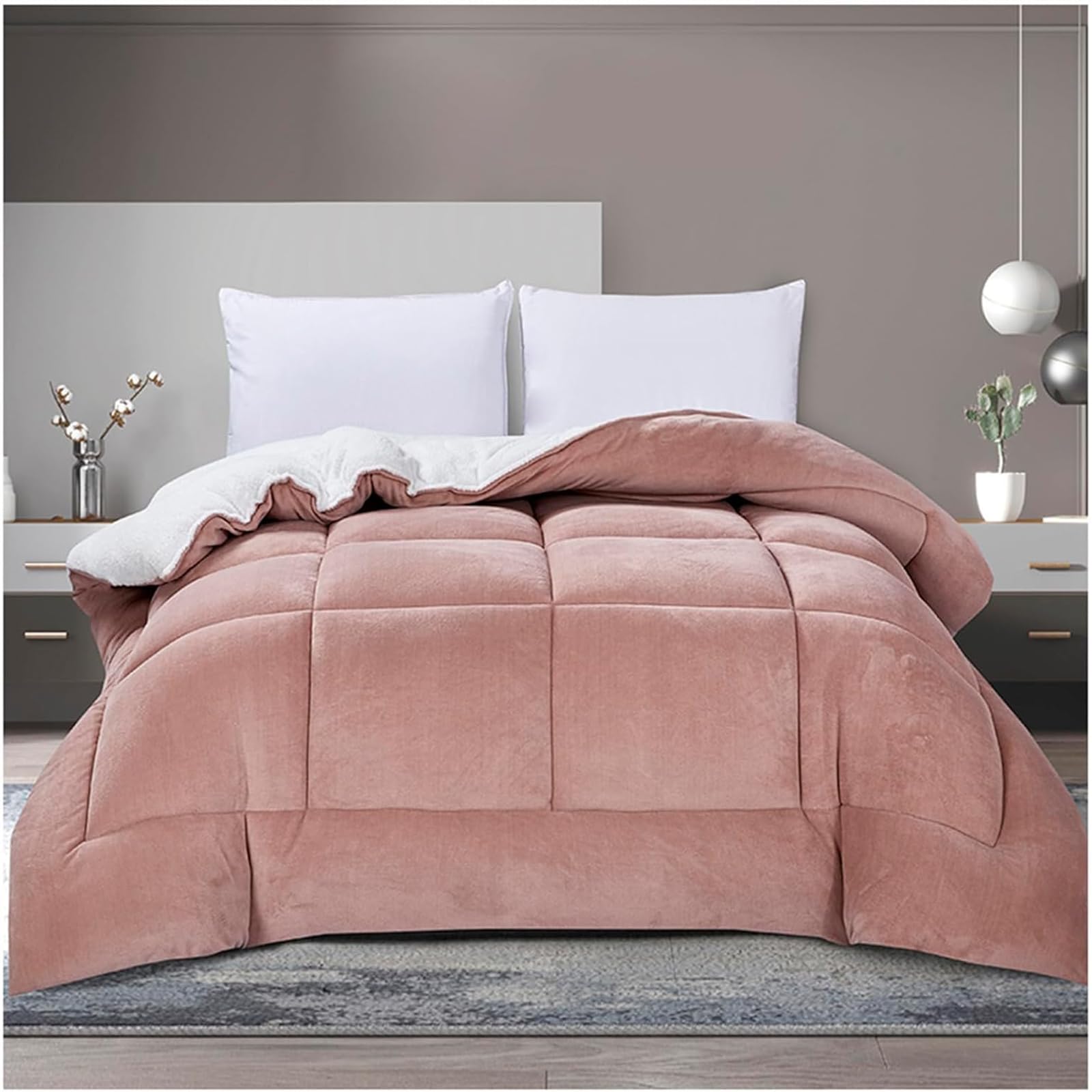 Couette double chaude pour des nuits d'hiver cosy et confortables