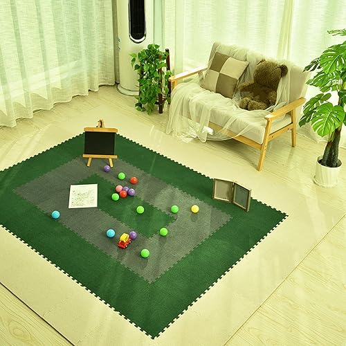 Miniatura 10 de Tapete cuadrado de 12 x 12 pulgadas, 12 unidades, antideslizante, lavable, esponjoso, suave, de espuma de rompecabezas, alfombras de escalada con