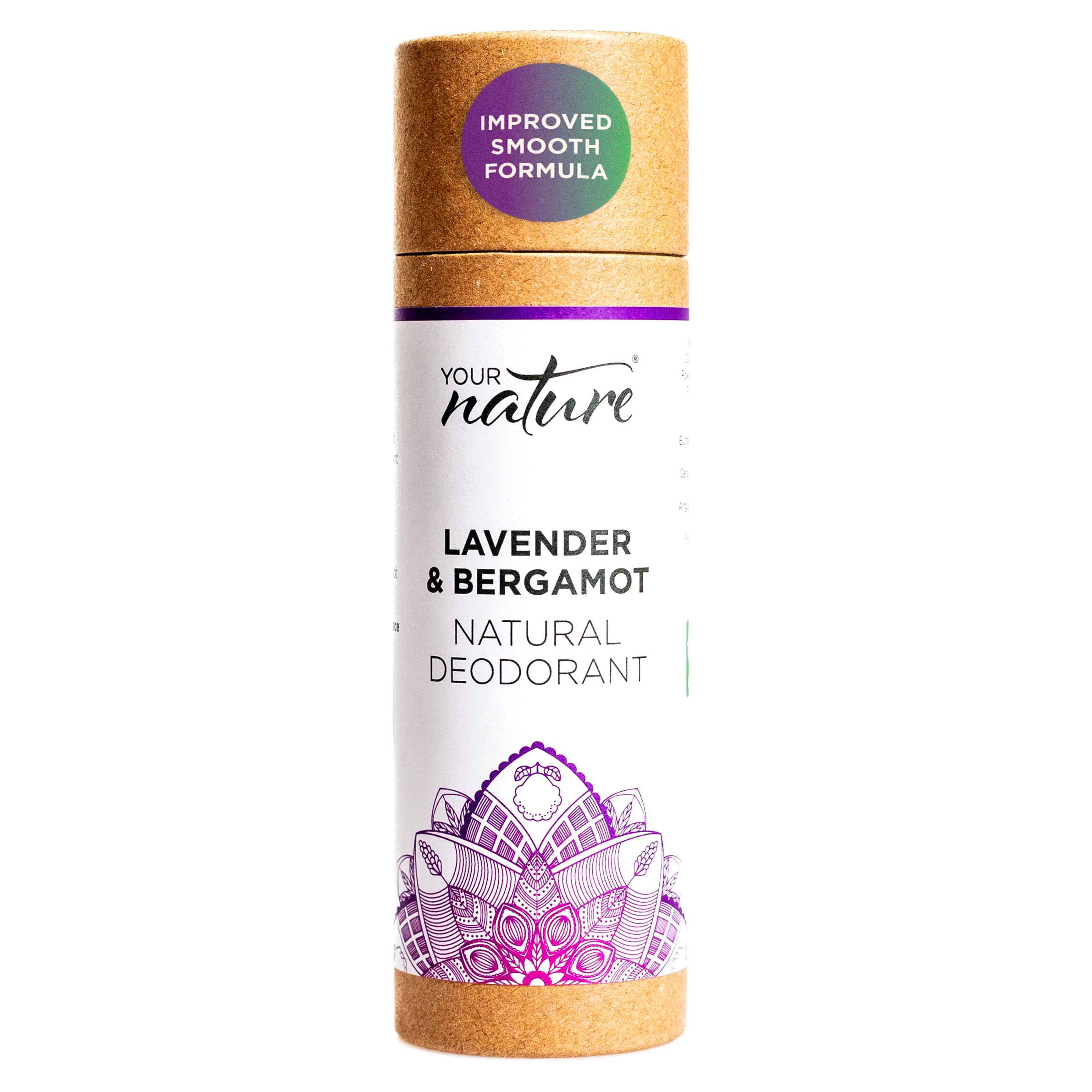 Lavender & Bergamot Natural Deodorant Stick – 70g, 100% Plastic Free, Recyclable, Toxin-Free, Vegan, Cruelty-Free, Eco-Friendly, Handmade in UK