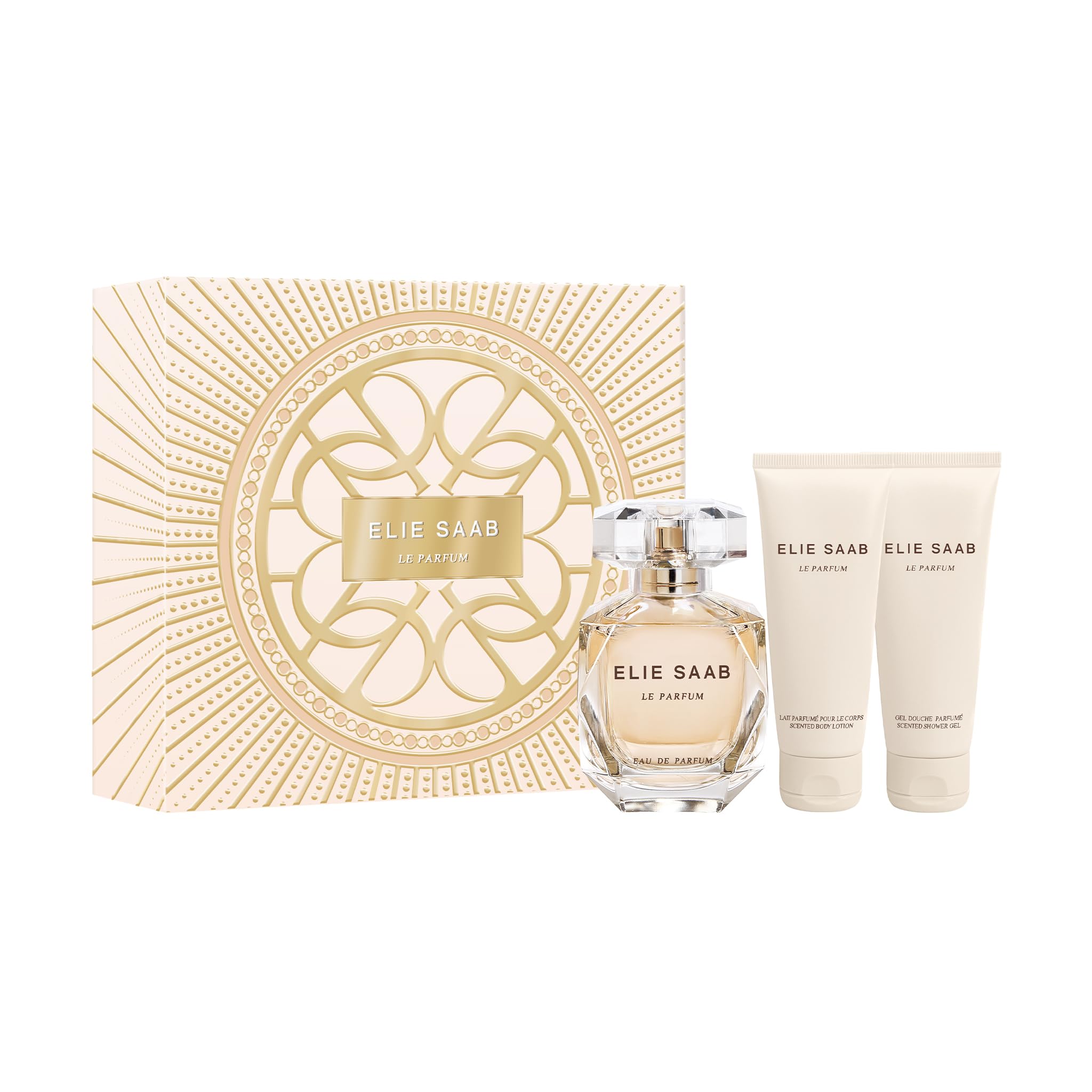 Elie Saab Le Parfum Gift Set for Women (Eau de Parfum 90ml + Body Lotion 75ml + Shower Gel 75ml)-picture-18