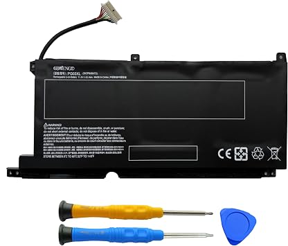 PG03XL Laptop Battery Replacement for HP Pavilion Gaming 15-DK 15-EC Victus 5/6 MAX TPN-C141 TPN-Q229 TPNQ241 OMEN 5X FPC52 PGO3XL L48430 HSTNN