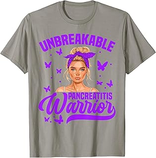 Pancreatitis Awareness Unbreakable Women Pancreatitis T-Shirt