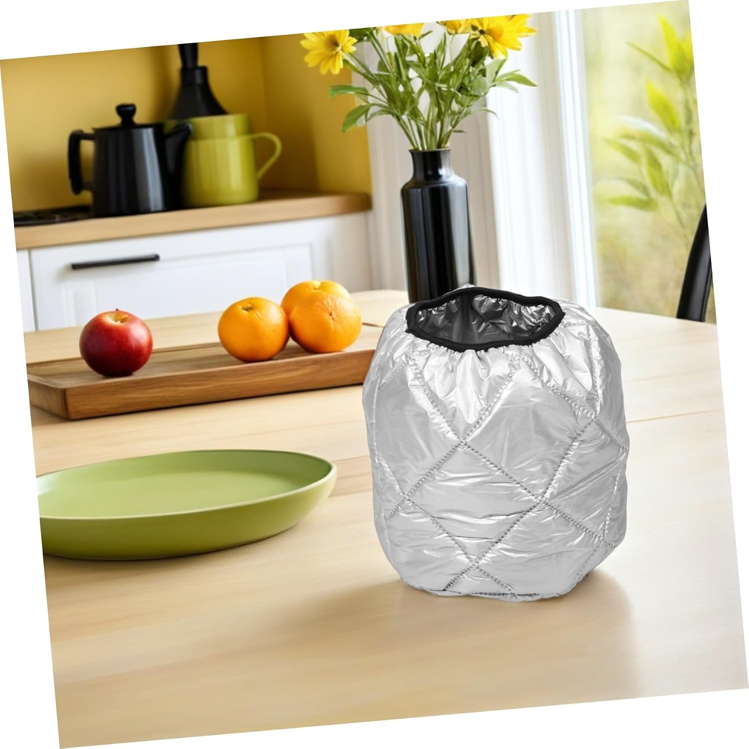 NUOBESTY 20l Insulated Fermentation Jar Cover, Thermal Food Storage Bucket Protector with Frostproof Heat Retention Sleeve for Sourdough Starter and Brewing Containers