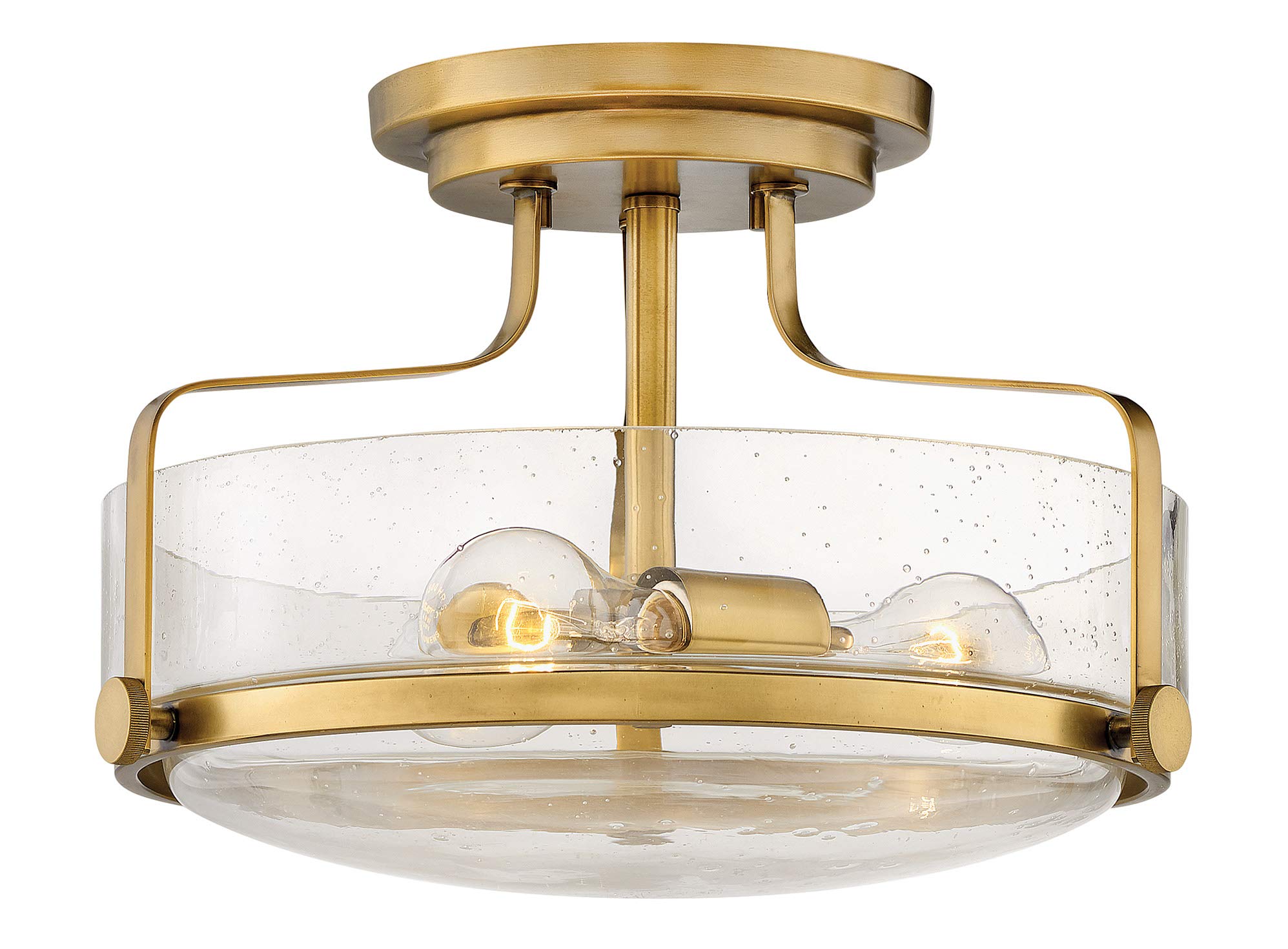 Hinkley Harper Medium Semi-Flush Mount Ceiling Light, Sleek, Retro